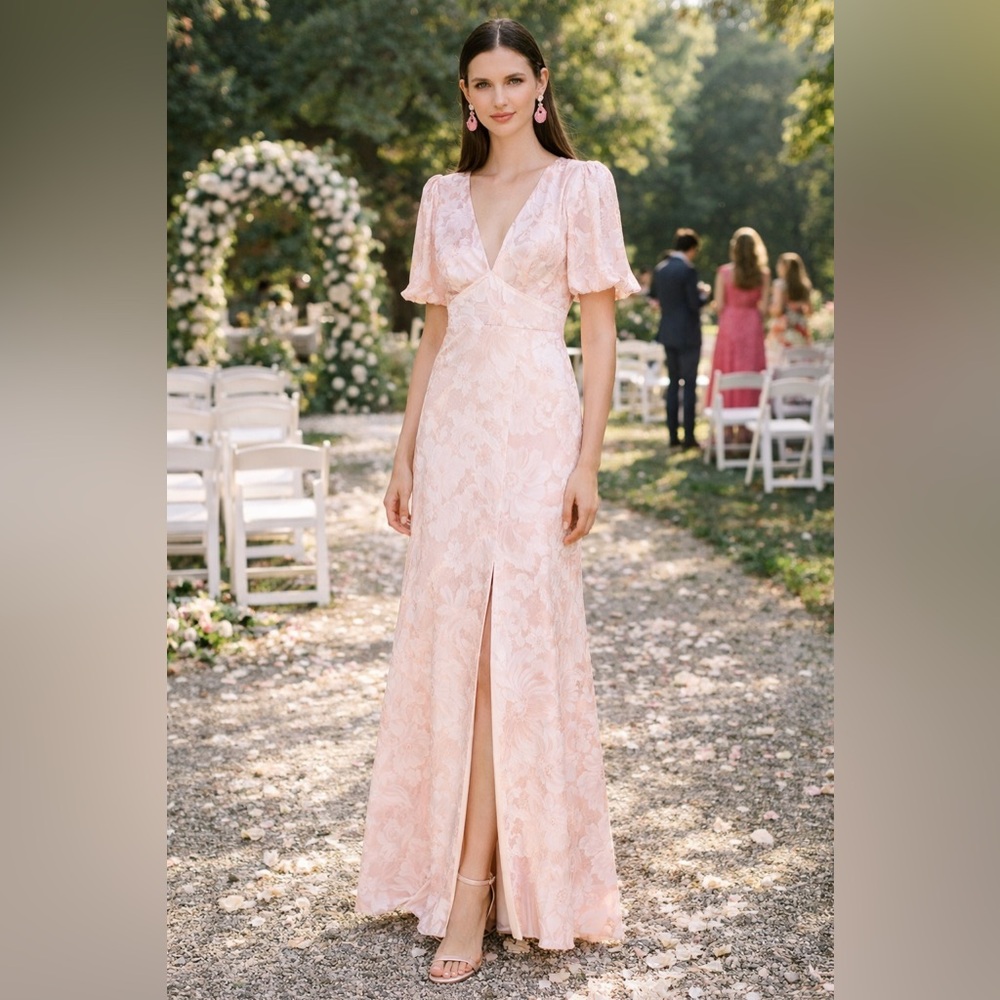 NWT Sachin & Babi Alli Rogue Rose Maxi Gown Wedding Guest Spring Sz‎ 6